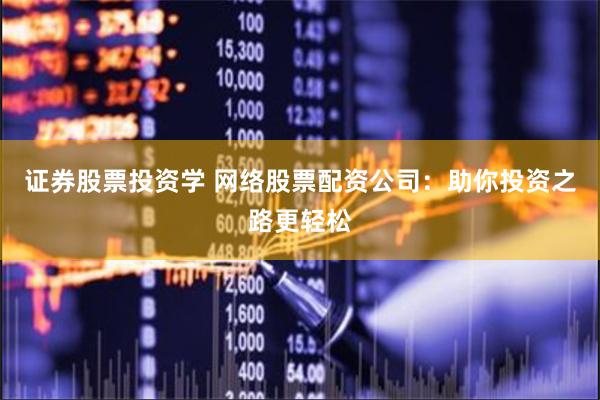 证券股票投资学 网络股票配资公司:助你投资之路更轻松